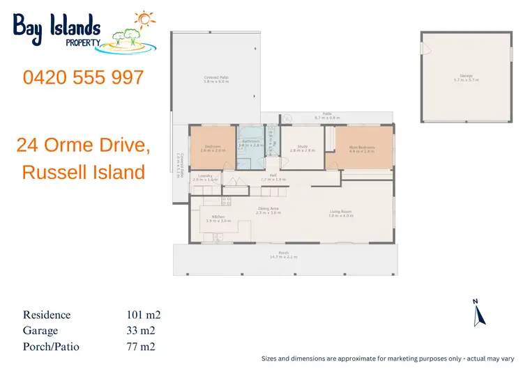 Floorplan of Homely house listing, 24 Orme Drive, Russell Island QLD 4184
