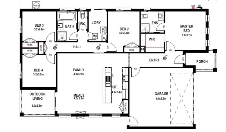 Floorplan of Homely house listing, Address available on request