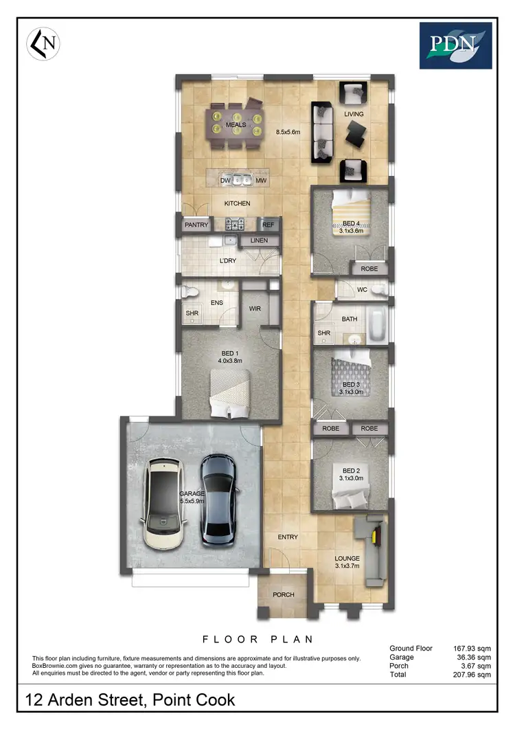 Floorplan of Homely house listing, 12 Arden Street, Point Cook VIC 3030