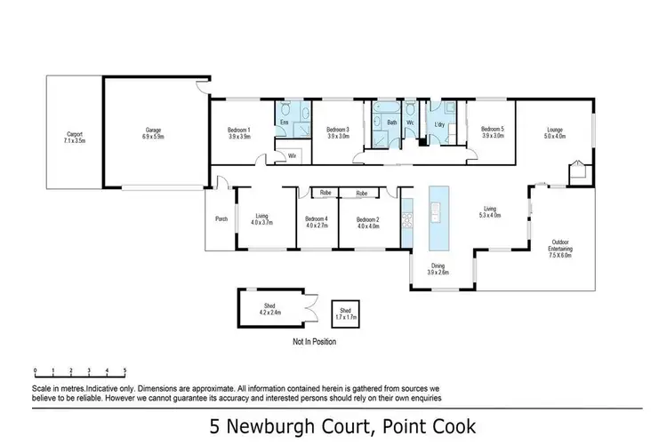 Floorplan of Homely house listing, 5 Newburgh Court, Point Cook VIC 3030