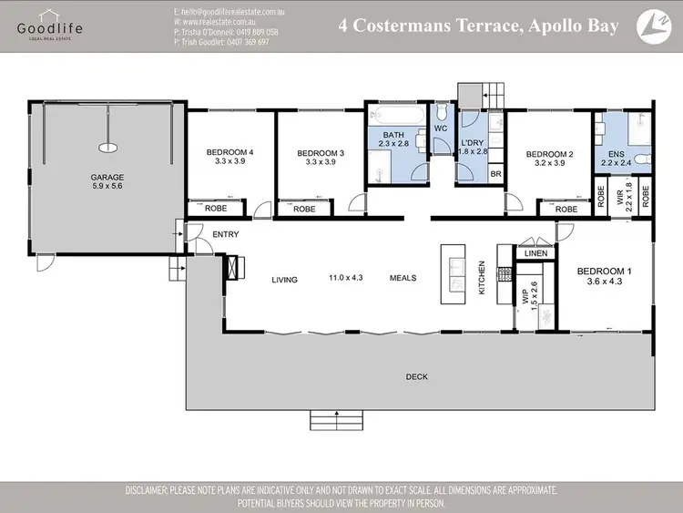 Floorplan of Homely house listing, 4 Costerman Terrace, Marengo VIC 3233
