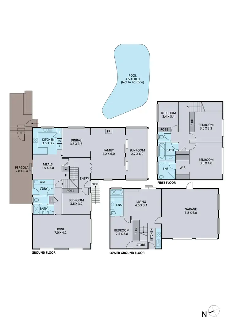 Floorplan of Homely house listing, 6 Bligh Court, Endeavour Hills VIC 3802