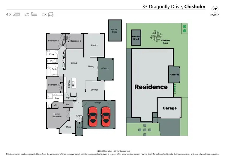 Floorplan of Homely house listing, 33 Dragonfly Drive, Chisholm NSW 2322