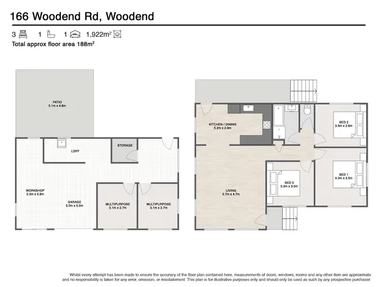 Floorplan of Homely house listing, 166 WOODEND ROAD, Woodend QLD 4305