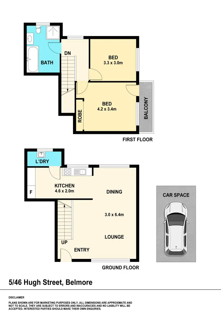 Floorplan of Homely apartment listing, 5/46 Hugh Street, Belmore NSW 2192