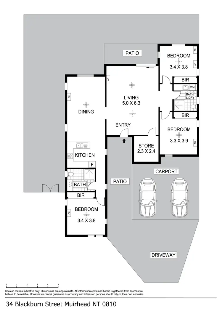 Floorplan of Homely house listing, 34 Blackburn Street, Muirhead NT 810