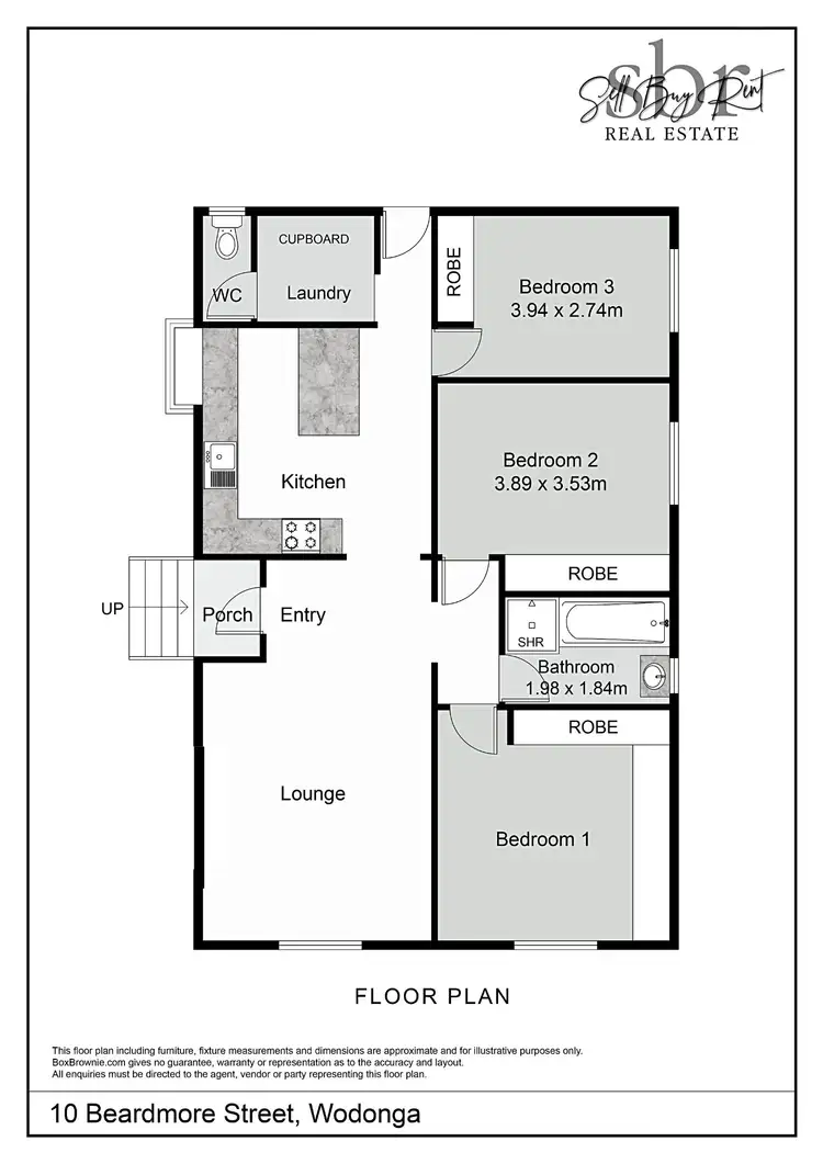 Floorplan of Homely house listing, 10 BEARDMORE STREET, Wodonga VIC 3690