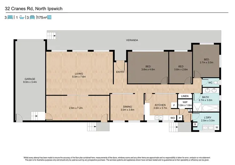 Floorplan of Homely house listing, 32 Cranes Road, North Ipswich QLD 4305