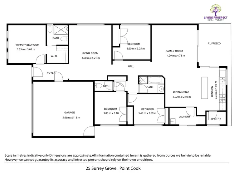 Floorplan of Homely house listing, 25 Surrey Grove, Point Cook VIC 3030