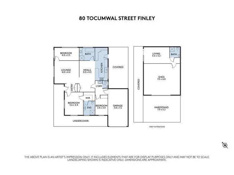 Floorplan of Homely house listing, 80 Tocumwal Street, Finley NSW 2713