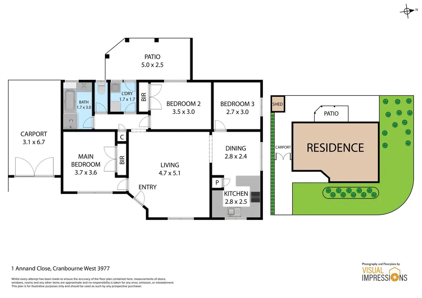 Floorplan of Homely house listing, 1 Annand Close, Cranbourne West VIC 3977