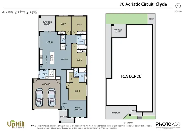 Floorplan of Homely house listing, 70 Adriatic Circuit, Clyde VIC 3978