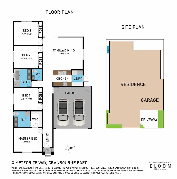 Floorplan of Homely house listing, 3 Meteorite Way, Cranbourne East VIC 3977