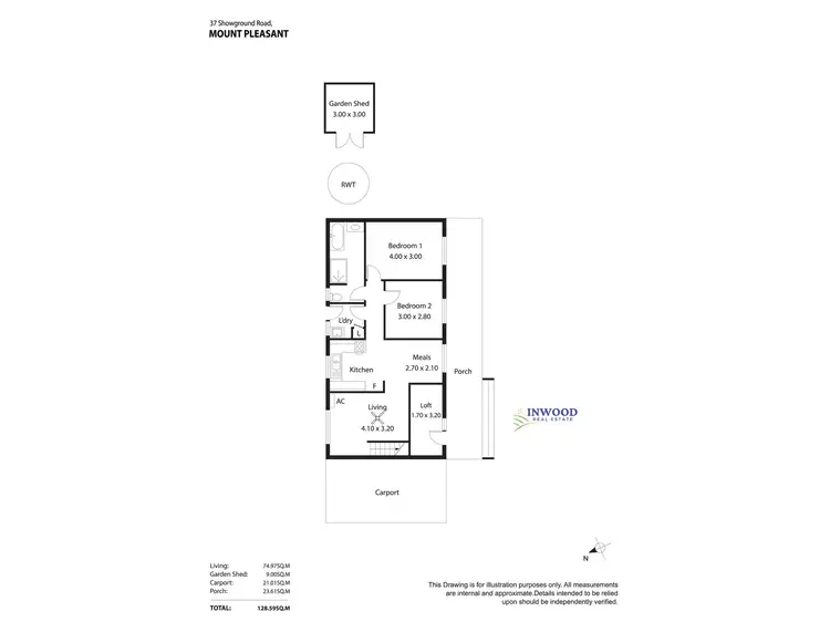 Floorplan of Homely house listing, 37 Showground Road, Mount Pleasant SA 5235
