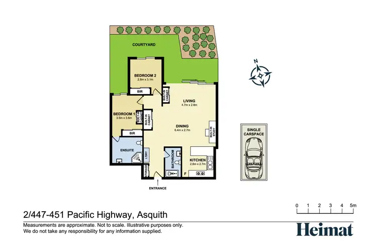 Floorplan of Homely apartment listing, 2/447-451 Pacific Highway, Asquith NSW 2077