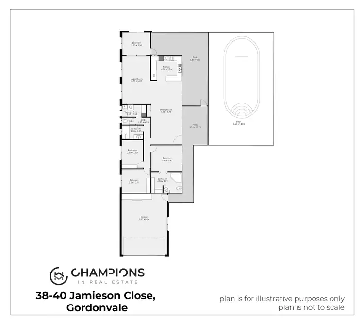 Floorplan of Homely house listing, 38-40 Jamieson Close, Gordonvale QLD 4865