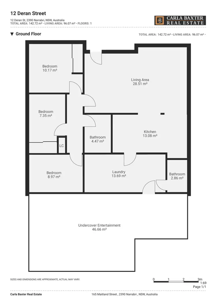 Floorplan of Homely house listing, 12 Deran Street, Narrabri NSW 2390