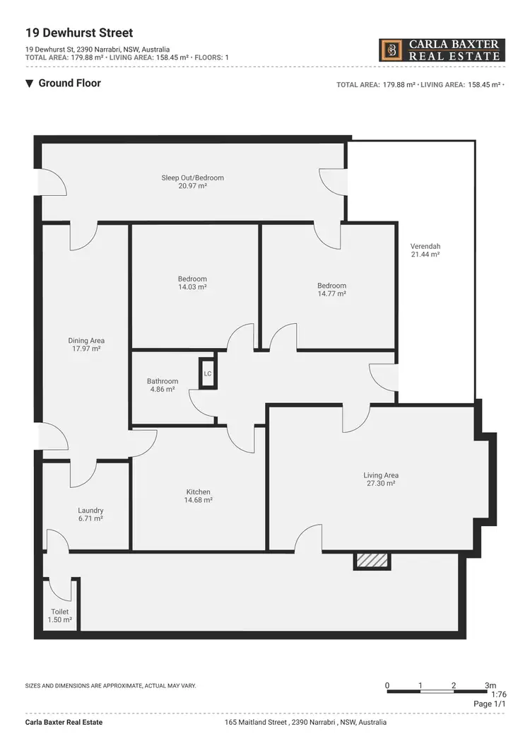 Floorplan of Homely house listing, 19 Dewhurst Street, Narrabri NSW 2390