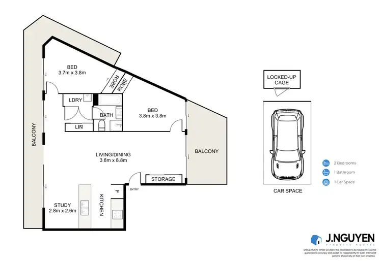 Floorplan of Homely apartment listing, 40/51 Bonnyrigg Avenue, Bonnyrigg NSW 2177