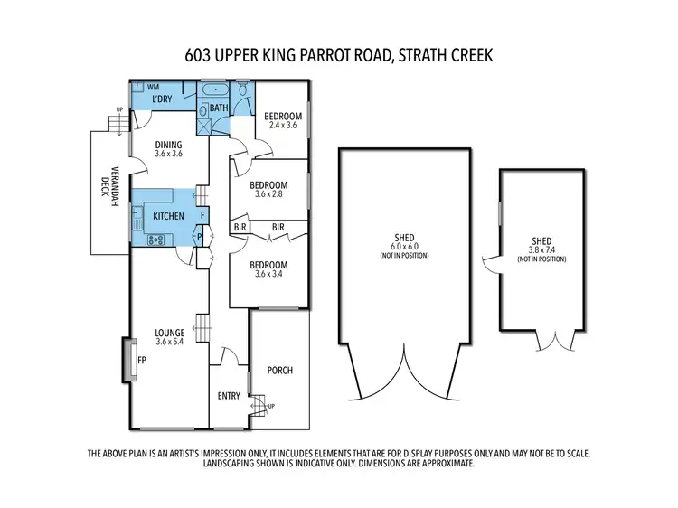 Floorplan of Homely rural property listing, 603 UPPER KING PARROT CREEK ROAD, Strath Creek VIC 3658