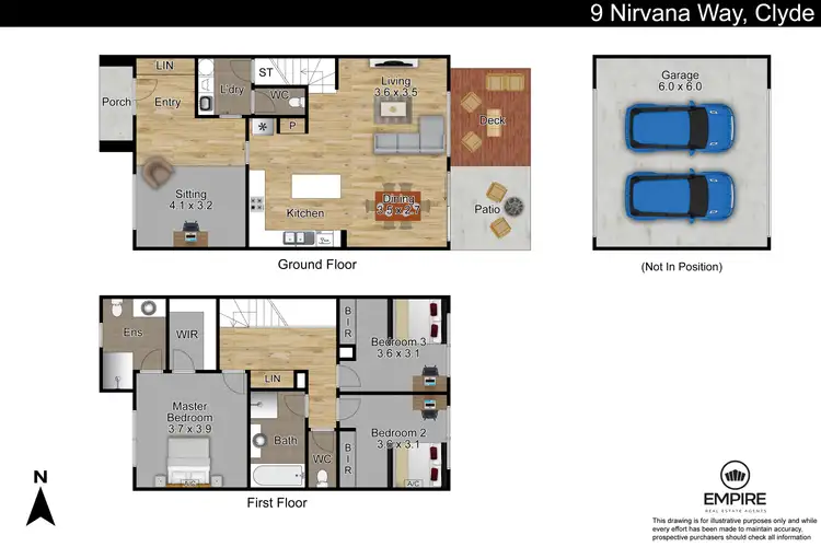 Floorplan of Homely house listing, 9 Nirvana Way, Clyde VIC 3978