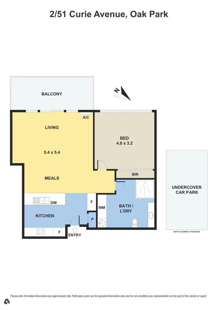 Floorplan of Homely apartment listing, 2/51 Curie Ave, Oak Park VIC 3046