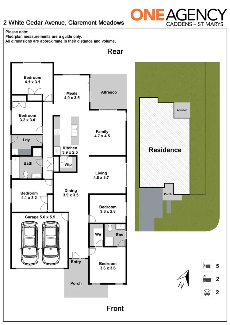 Floorplan of Homely house listing, 2 White Cedar Avenue, Claremont Meadows NSW 2747