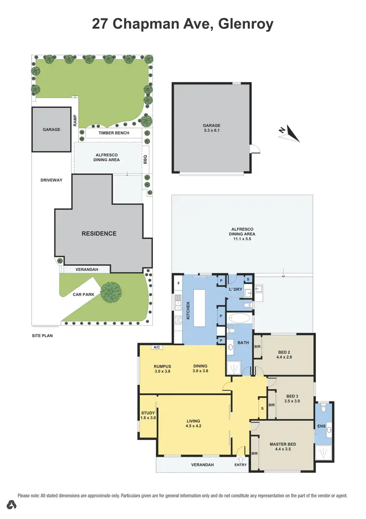 Floorplan of Homely house listing, 27 Chapman Ave Glenroy, Glenroy VIC 3046