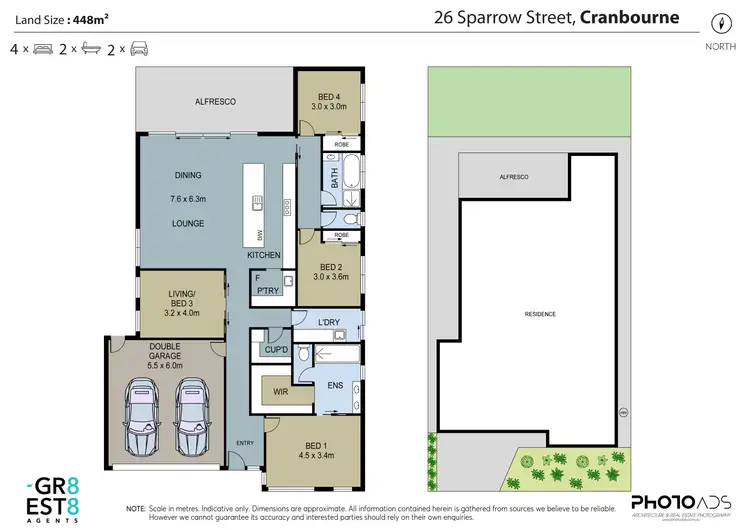 Floorplan of Homely house listing, 26 SPARROW STREET, Cranbourne VIC 3977