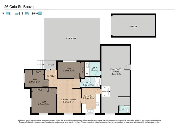 Floorplan of Homely house listing, 26 Cole Street, Booval QLD 4304