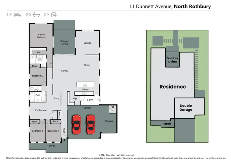 Floorplan of Homely house listing, 11 Dunnett Avenue, North Rothbury NSW 2335
