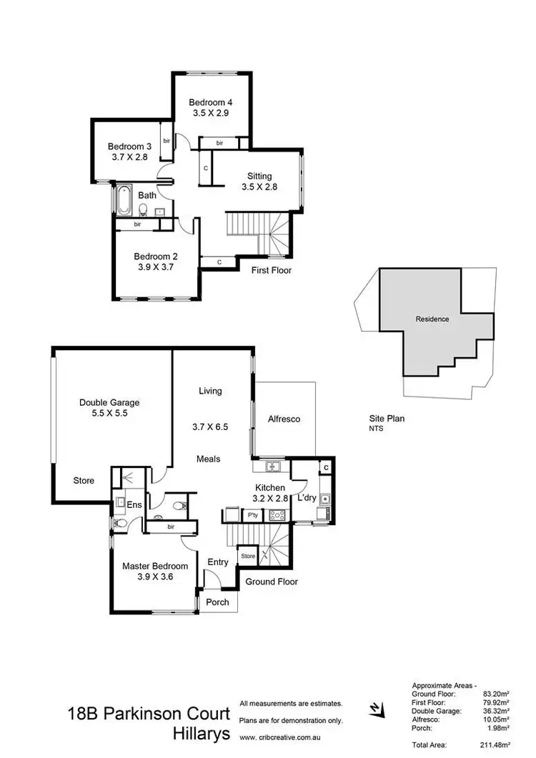 Floorplan of Homely house listing, 18B Parkinson Court, Hillarys WA 6025