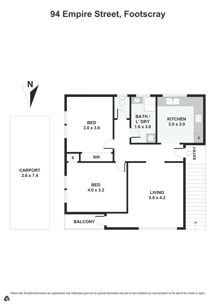 Floorplan of Homely apartment listing, 9/4 Empire Street, Footscray VIC 3011