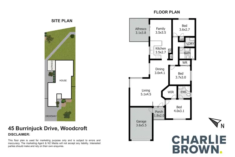 Floorplan of Homely house listing, 45 Burrinjuck Dr, Woodcroft NSW 2767