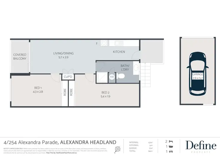 Floorplan of Homely apartment listing, 4/254 Alexandra Parade, Alexandra Headland QLD 4572