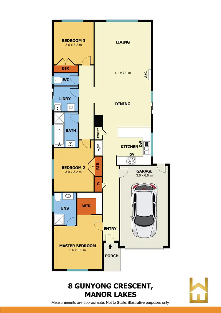 Floorplan of Homely house listing, 8 Gunyong Crescent, Manor Lakes VIC 3024