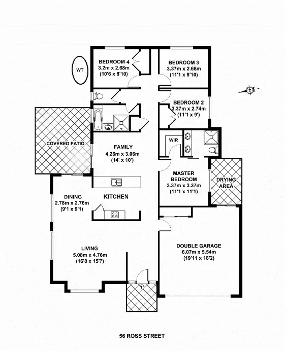 Floorplan of Homely house listing, 56 Ross Place, Wakerley QLD 4154