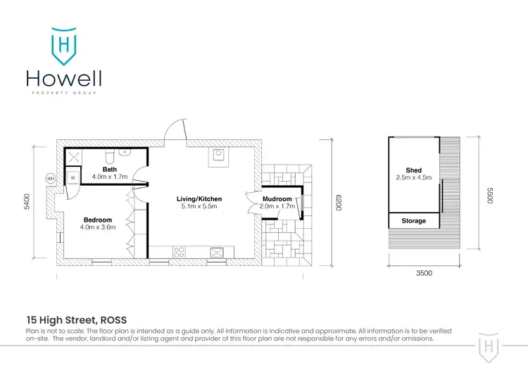 Floorplan of Homely house listing, 15 High Street, Ross TAS 7209