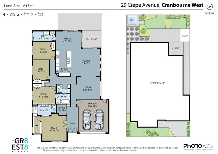 Floorplan of Homely house listing, 29 CREPE AVENUE, Cranbourne West VIC 3977