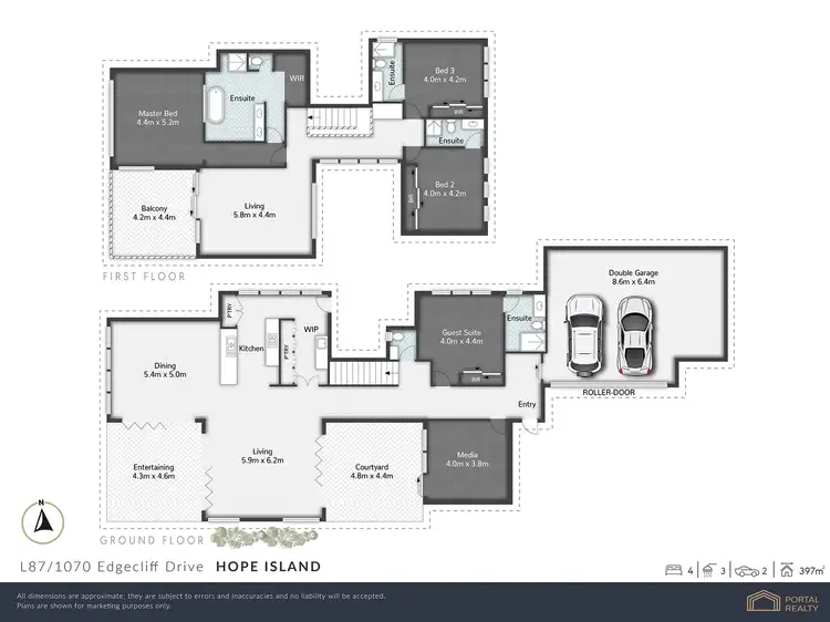 Floorplan of Homely house listing, 1070 EDGECLIFF DRIVE, Hope Island QLD 4212