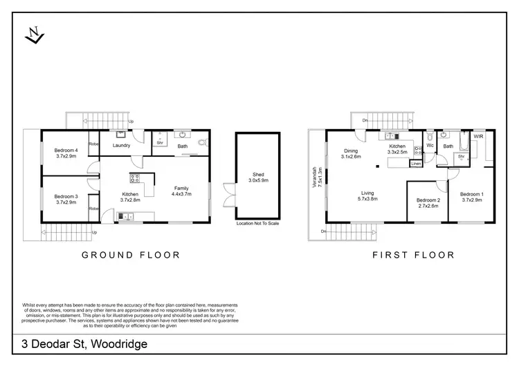Floorplan of Homely house listing, 3 Deodar Street, Woodridge QLD 4114
