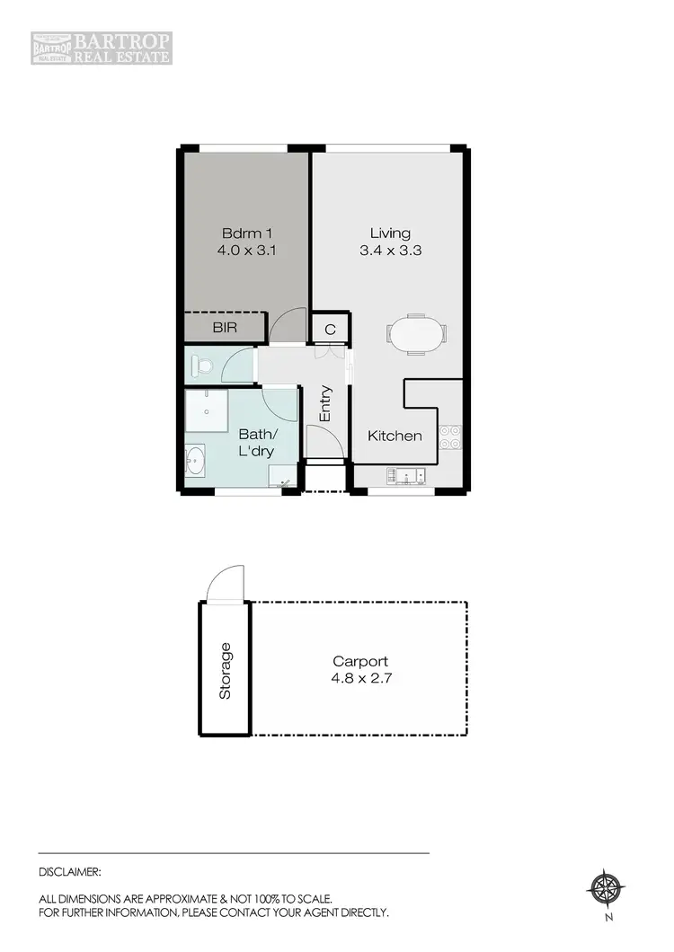 Floorplan of Homely unit listing, 5/302 FOREST STREET, Wendouree VIC 3355