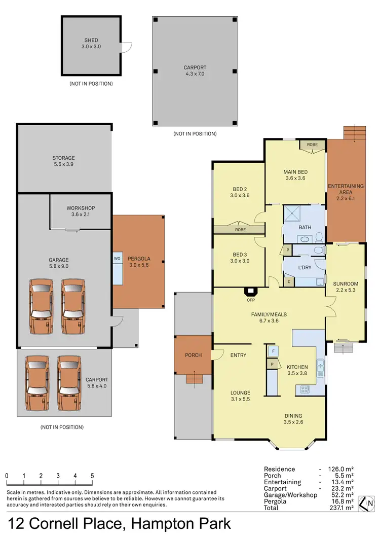 Floorplan of Homely house listing, 12 Cornell Place, Hampton Park VIC 3976