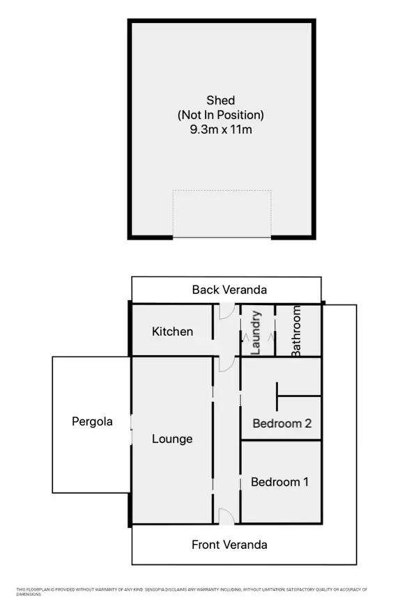 Floorplan of Homely house listing, 94 JAMOUNEAU STREET, Warracknabeal VIC 3393