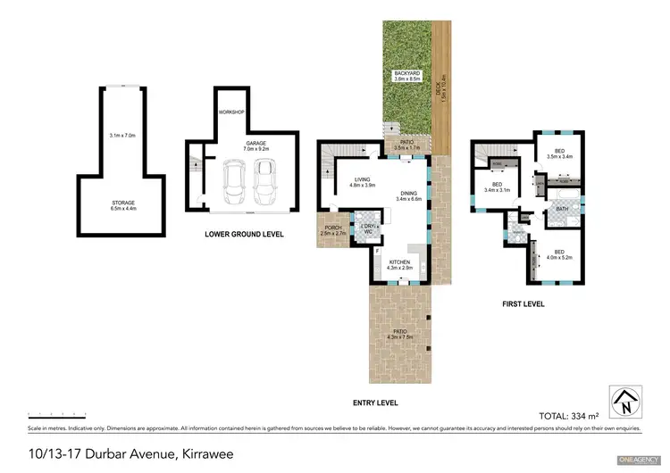 Floorplan of Homely townhouse listing, 10/13 Durbar Avenue, Kirrawee NSW 2232