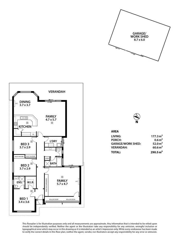 Floorplan of Homely house listing, 6 Ruby Drive, Mannum SA 5238