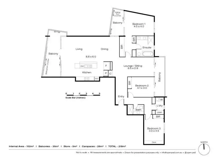 Floorplan of Homely apartment listing, 1105/30 The Circus, Burswood WA 6100