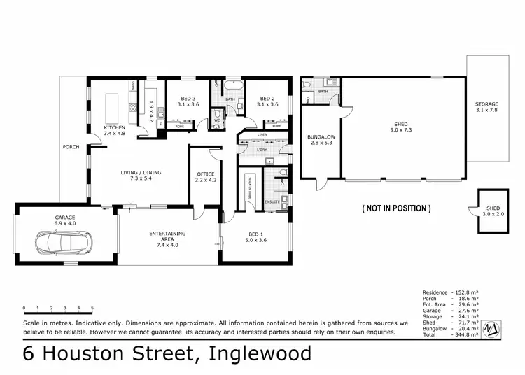 Floorplan of Homely house listing, 6-8 Houston Street, Inglewood VIC 3517