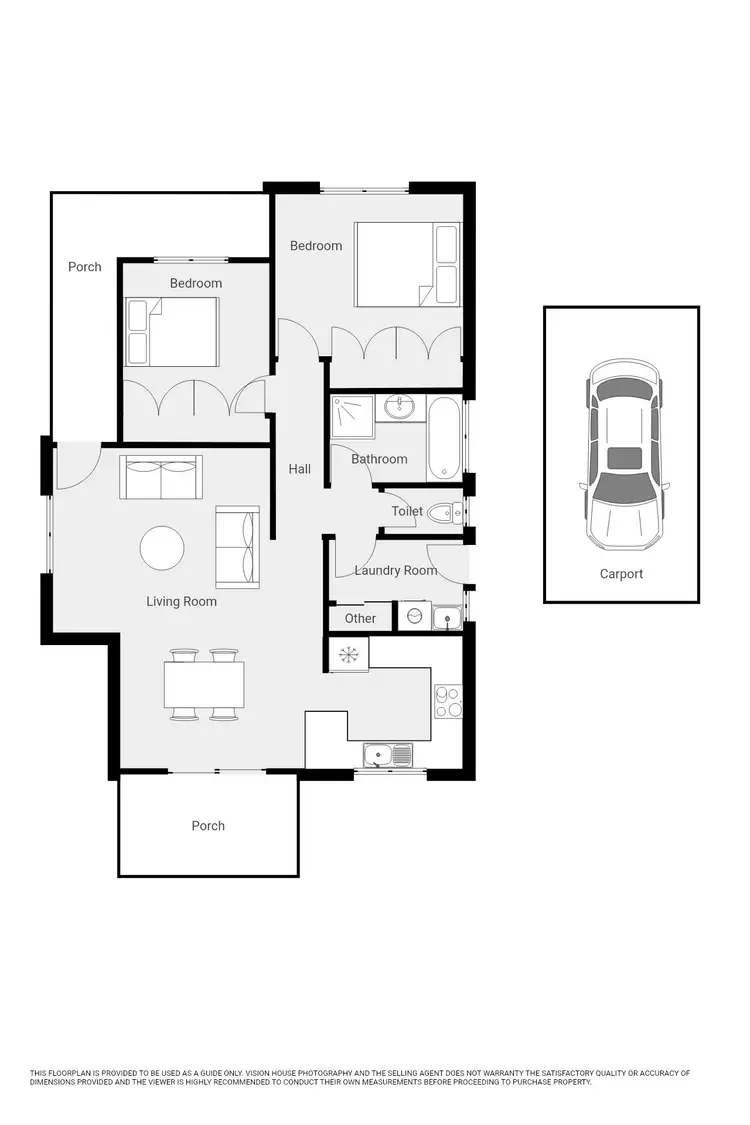 Floorplan of Homely townhouse listing, 1 Macquarie Court, Mildura VIC 3500
