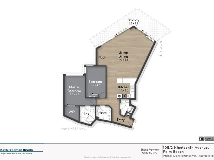 Floorplan of Homely unit listing, 10B/2 Nineteenth Avenue, Palm Beach QLD 4221